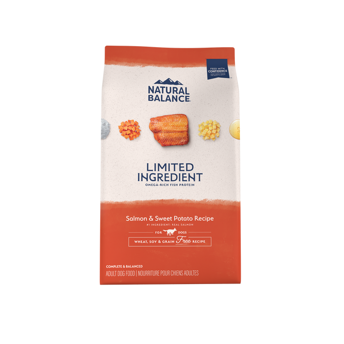 Natural Balance Pet Foods Limited Ingredient Grain Free Dry Dog Food Salmon & Sweet Potato 4lb