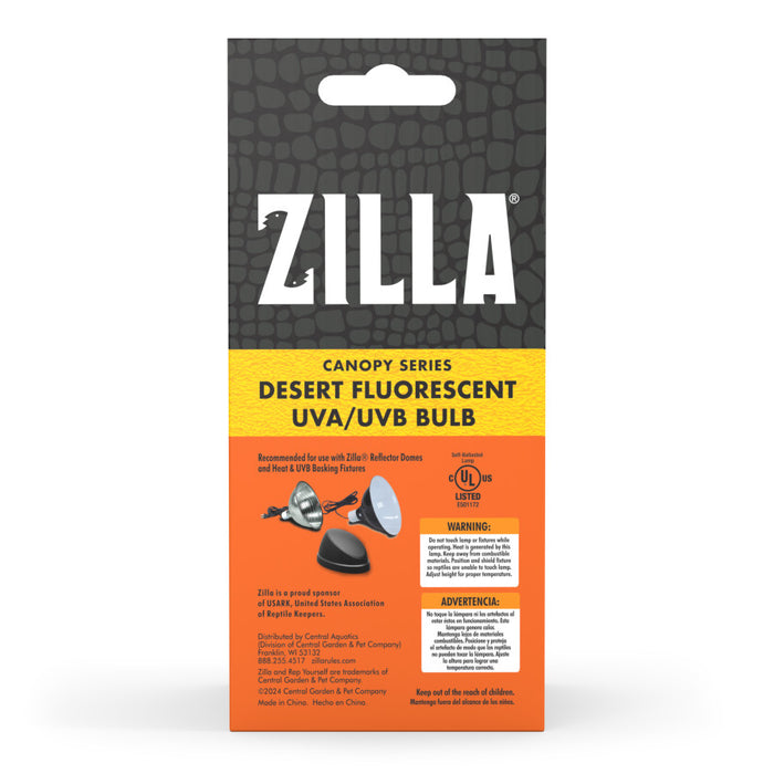 Zilla Canopy Series Fluorescent UVB/UVA Bulbs Desert 20 W