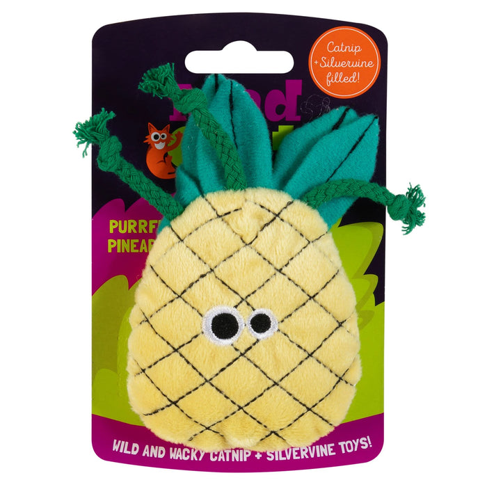 Mad Cat Purrfect Pineapple w/Catnip & Silvervine Cat Toy SM