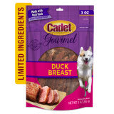 Cadet Gourmet Duck Breast Treats for Dogs 3 Ounce (Pack of 1)