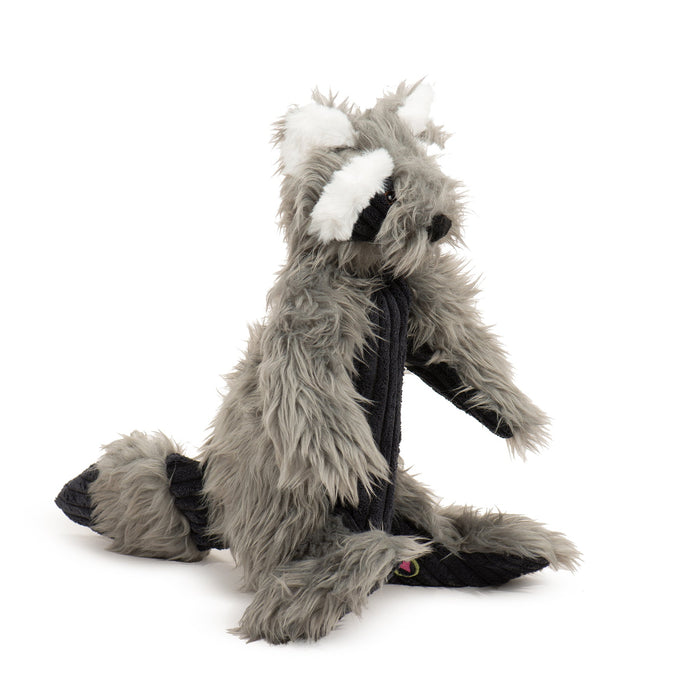 HuggleHounds Redwood Raccoon X-Brace™ Plush Dog Toy