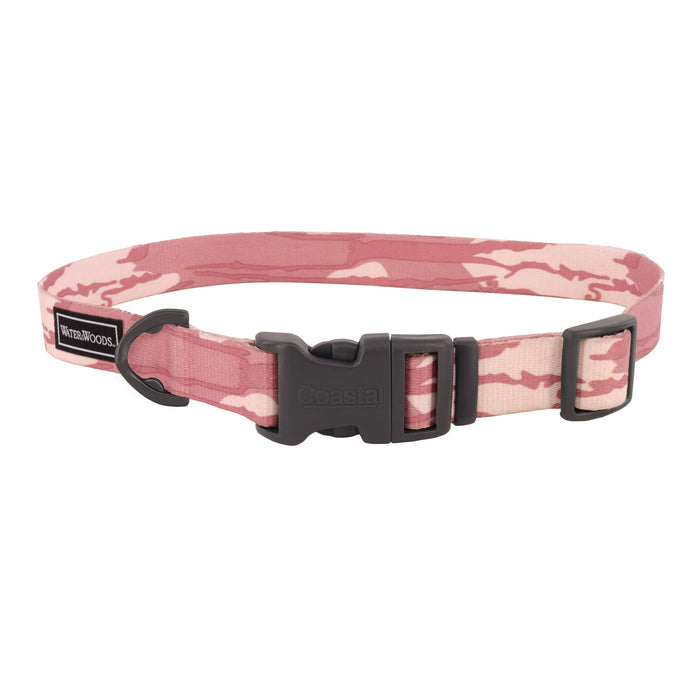 Coastal Water & Woods® Adjustable Dog Collar Bottomland Pink 18-26in