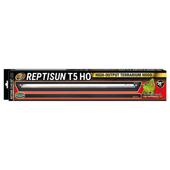 Zoo Med ReptiSun T5 HO Terrarium Hood w/ 5.0 Bulb 30in