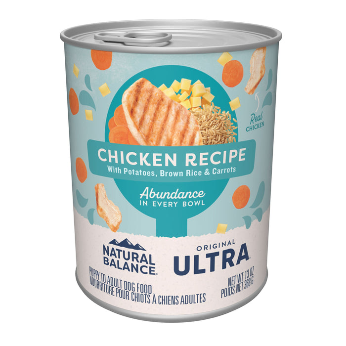 Natural Balance Pet Foods Original Ultra Abundance Canned Dog Food Chicken 13oz