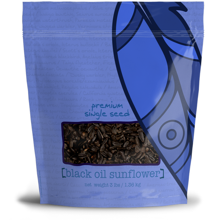 Volkman Seed Company Premium Single Seed Black Oil Sunflower Bird Food 3 lb