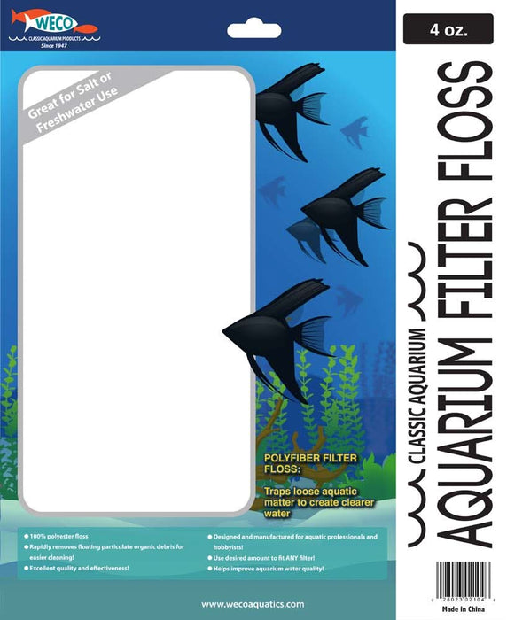 Weco Products Aquarium Filter Floss 4 oz