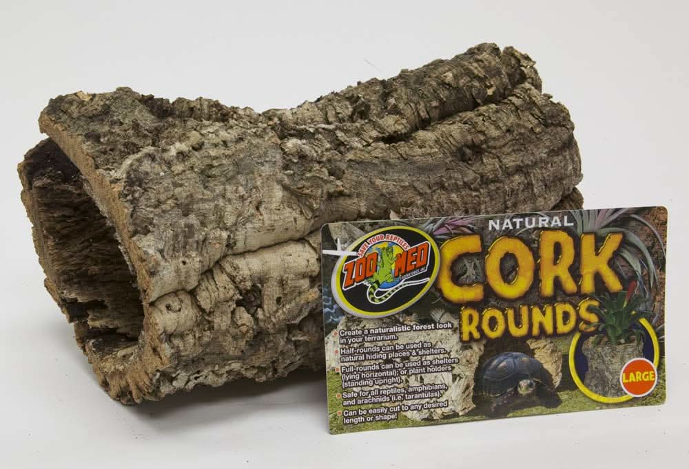 Zoo Med Natural Cork Bark Round Brown LG