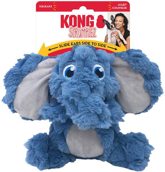 KONG Scrumplez Dog Toy Elephant MD - Image 2