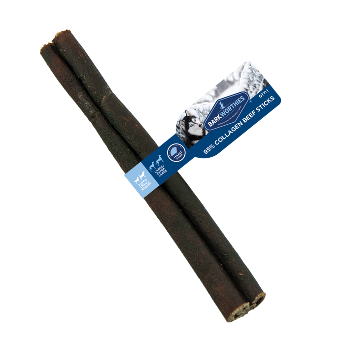 Barkworthies Collagen Stick Dog Treat Beef 6in - Image 2