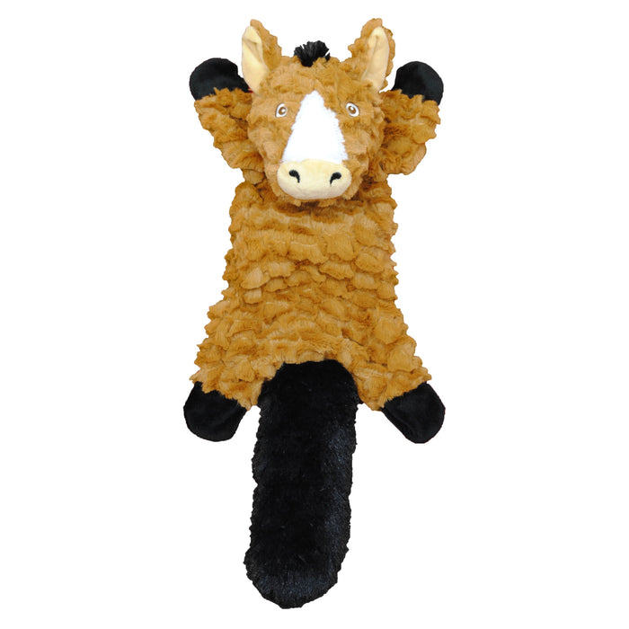 Jolly Pet Fat Tail Stuffed Horse Dog Toy LG