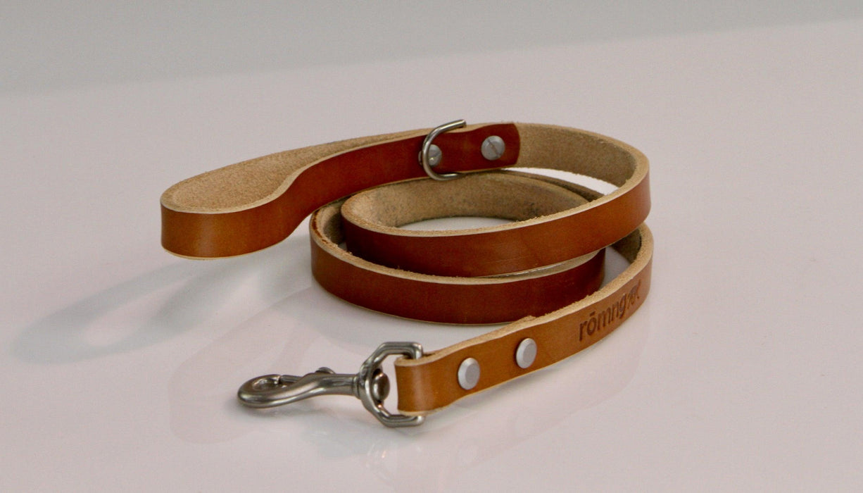 Rōmng handmade leather dog leash