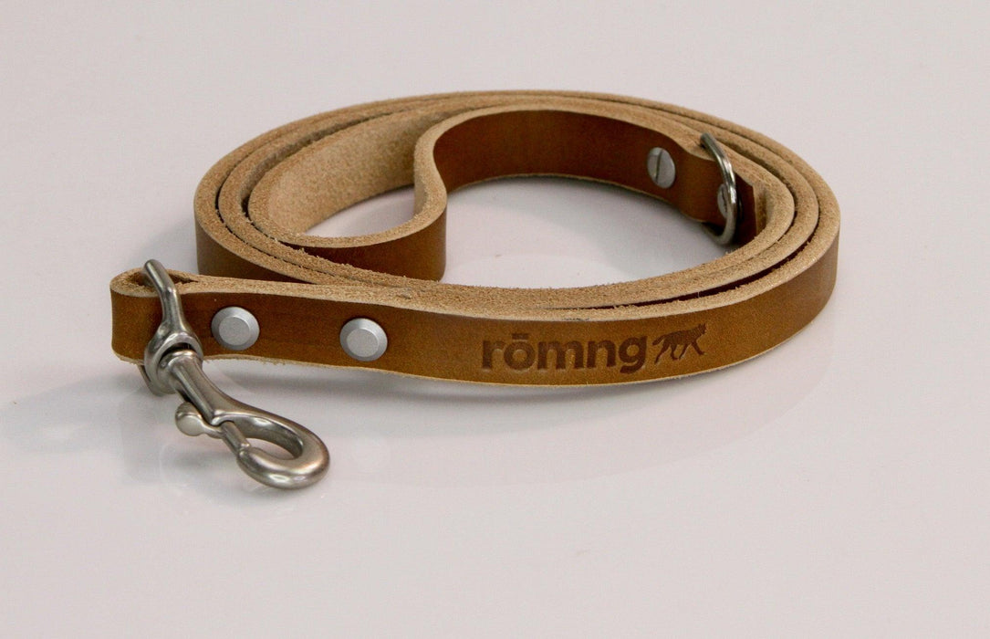 Rōmng handmade leather dog leash