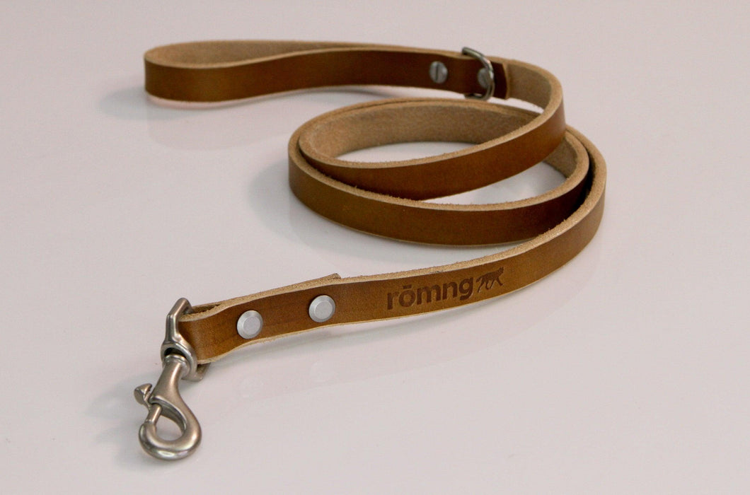 Rōmng handmade leather dog leash