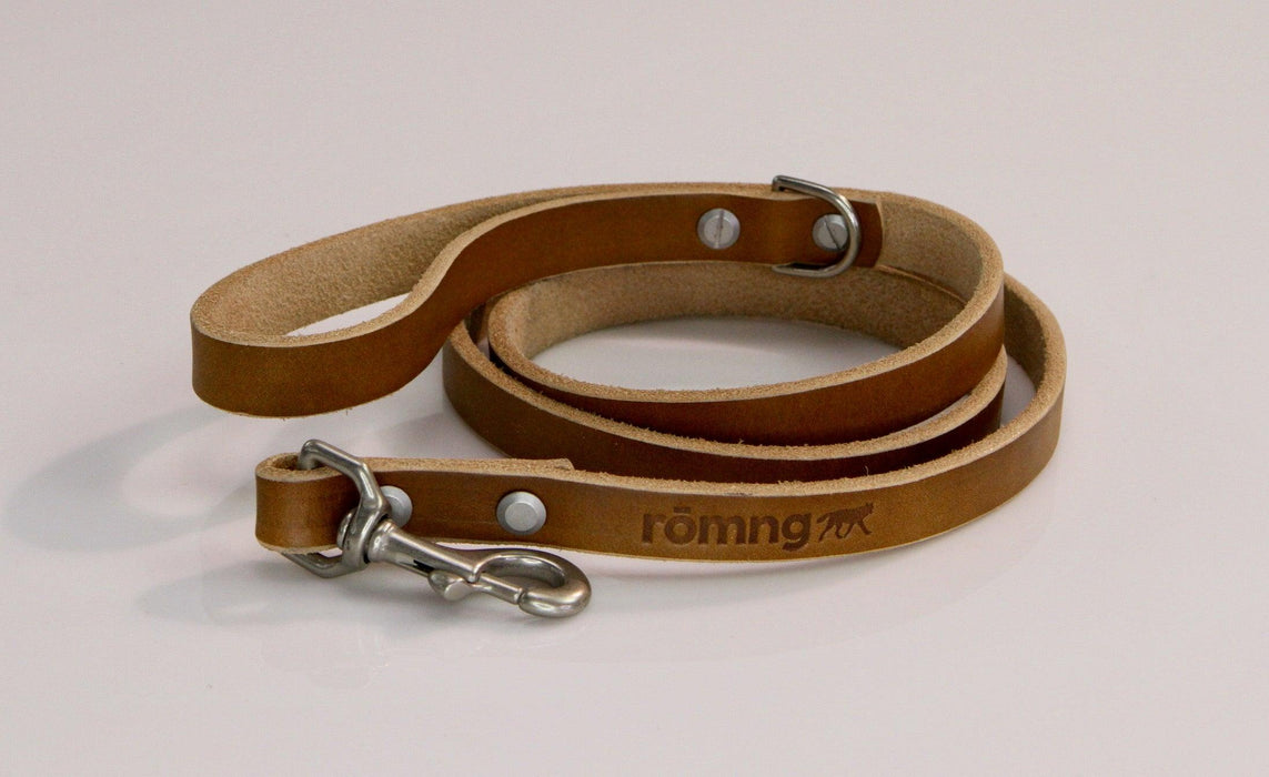 Rōmng handmade leather dog leash