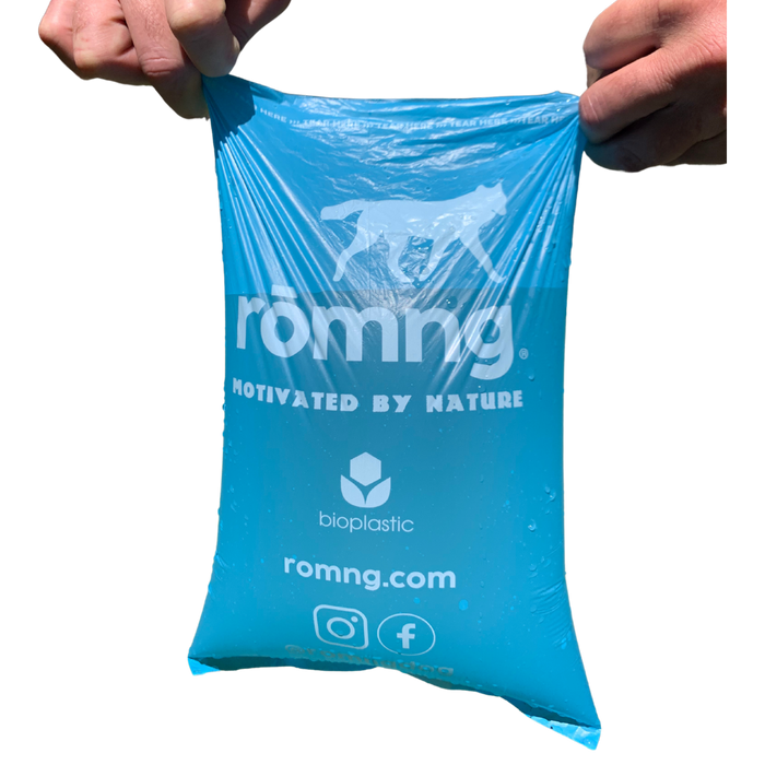 Rōmng bio-based dog poop bags