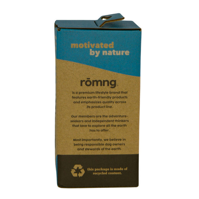 Rōmng bio-based dog poop bags + bamboo dispenser