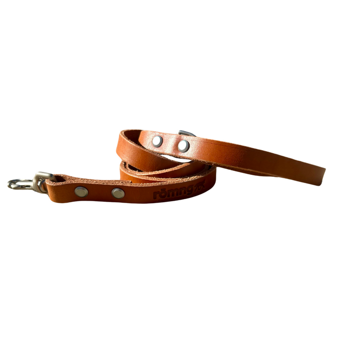 Rōmng handmade leather dog leash