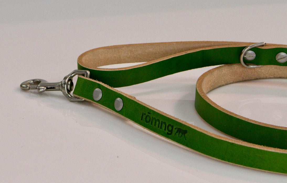 Rōmng handmade leather dog leash