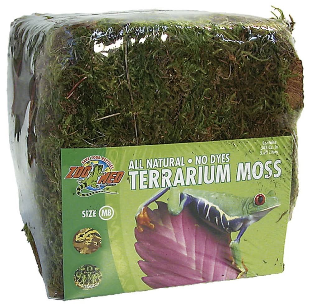 Zoo Med Terrarium Moss Substrate Green Mini Bale — AnimalWiz.com