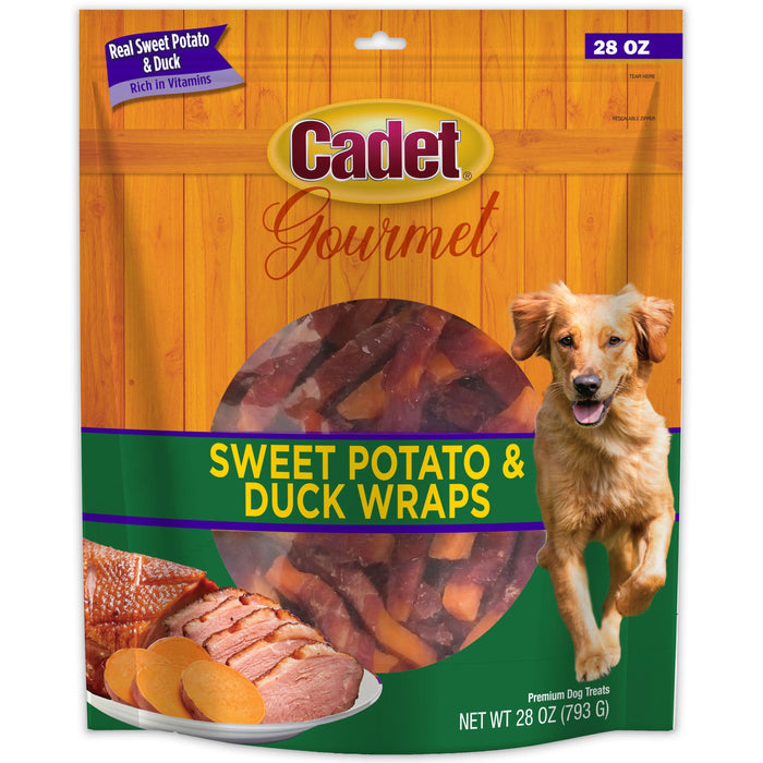 Cadet Gourmet Sweet Potato & Duck Wrapped Dog Treats Duck & Sweet Potato 28 Ounce