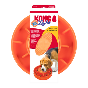 KONG Licks Mealtime Dog Treat Toy & Slow Feeder LG - Image 2