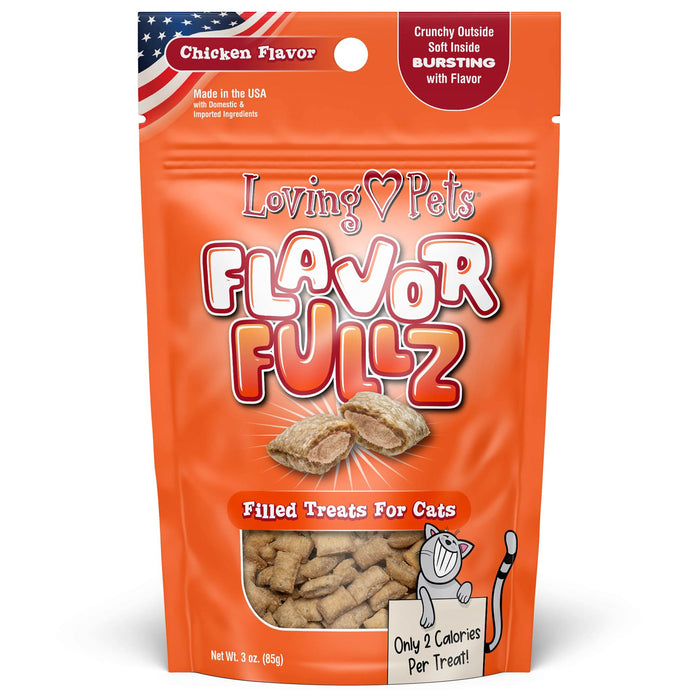 Loving Pets Flavorfullz Filled Cat Treats Chicken 3oz