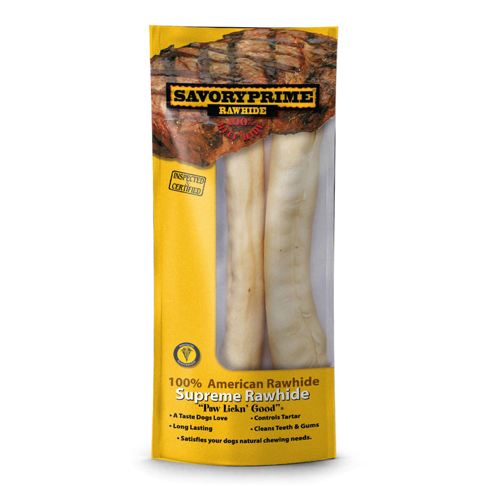 Savory Prime Supreme Rawhide Retriever Roll Natural 10 in 2 pk