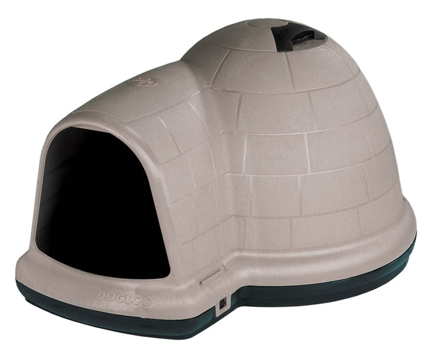 Petmate Indigo Dog House Taupe/Black MD