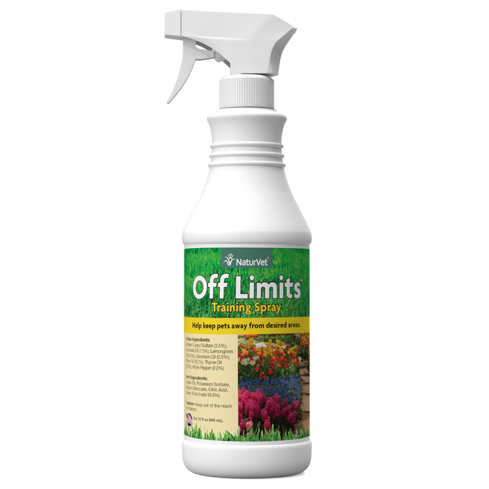 NaturVet Off Limits Training Spray for Dogs & Cats 32oz
