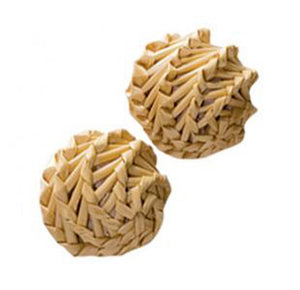 KONG Natural Straw Ball Catnip Toy Beige One Size 2 Pack - Image 2