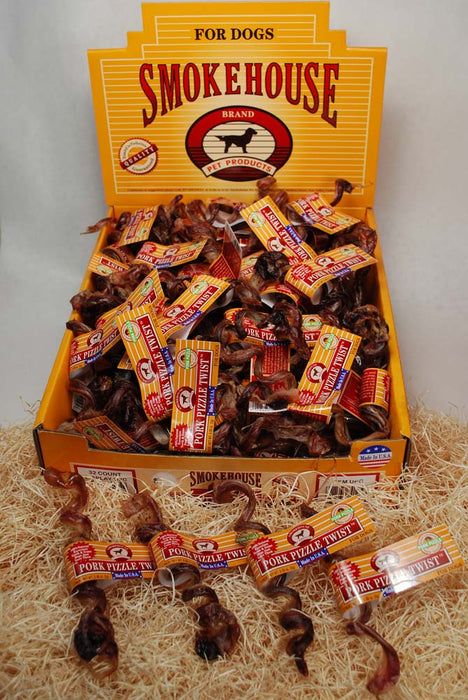Smokehouse USA Made Pizzle Twists Dog Chew 100 ct