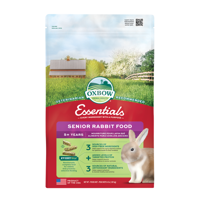 Oxbow Animal Health Essentials Senior Rabbit Food 4lb