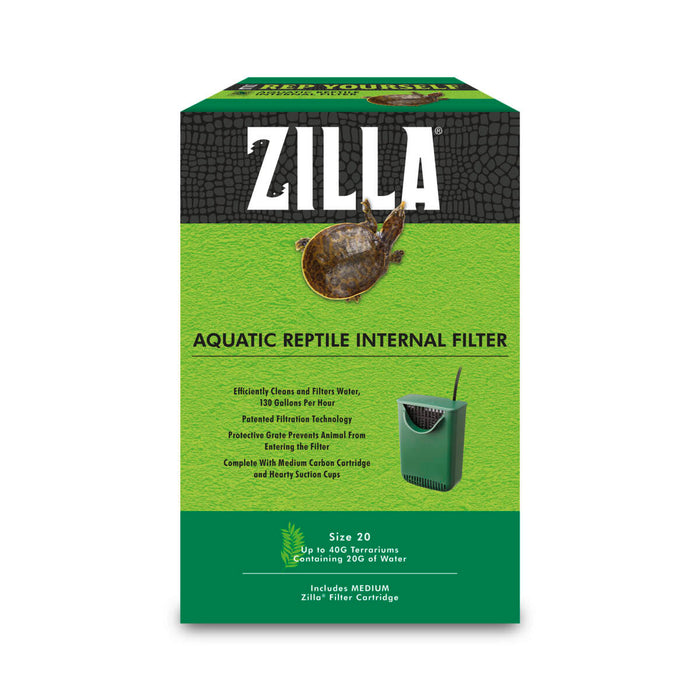 Zilla Aquatic Reptile Internal Filter, 20 Gallons