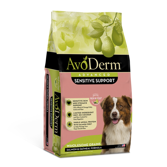 AvoDerm Natural Advanced Sensitive Support Salmon & Oatmeal Formula 4 lb