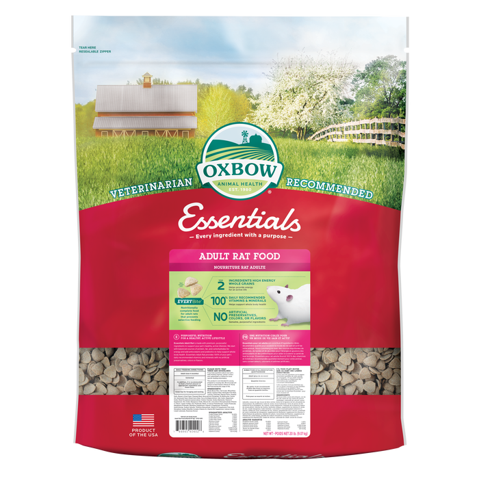 Oxbow Animal Health Essentials Adult Rat Food 20lb