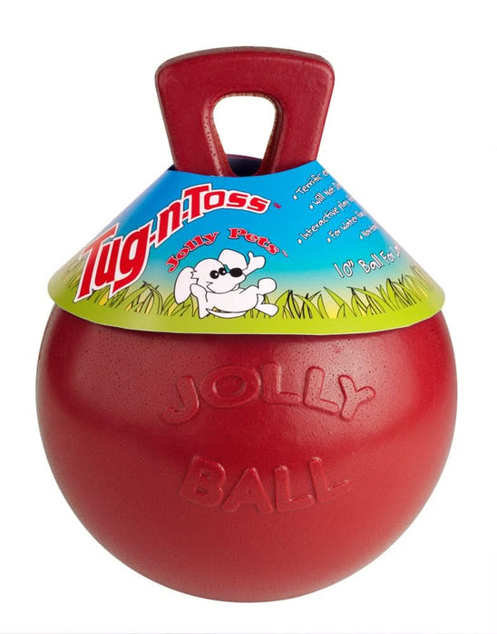 Jolly Pet Tug-n-Toss Dog Toy Red 4.5in SM