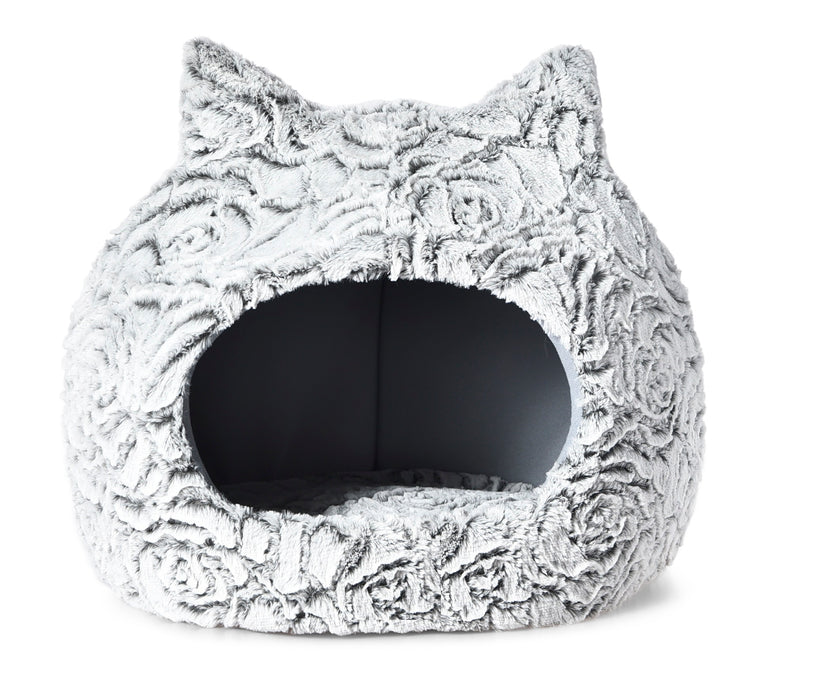Max & Marlow Cat Dome w/ Ears Gray - Image 2
