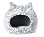 Max & Marlow Cat Dome w/ Ears Gray - Image 2