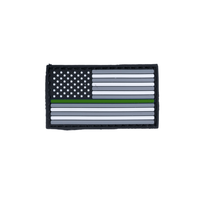 Boss Dog Tactical Collar Patch USA Thin Green Line One Size