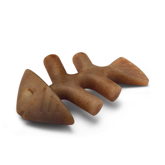 Benebone Fishbone Dog Chew Toy Salmon SM|30PK