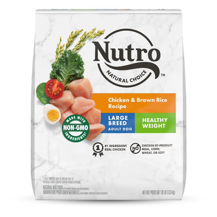 Nutro Products Natural Choice Healthy Weight Large Breed Adult Dry Dog Food Chicken & Brown Rice 30lb