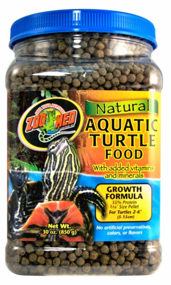 Zoo Med Natural Aquatic Turtle Food Growth Formula Dry Food 30 oz ...