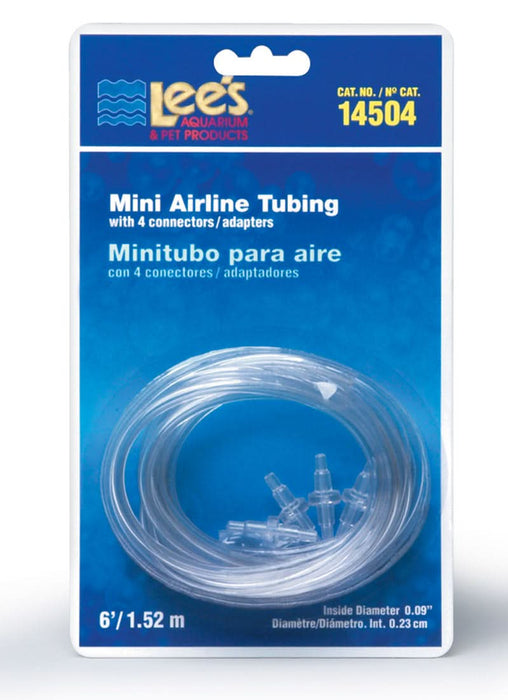 Lee's Aquarium & Pet Products Mini Airline Tubing Clear 6 ft