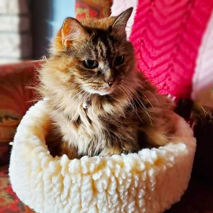 HuggleHounds HuggleFleece® HuggleSnuggler™ Cat & Dog Beds, Extra Small