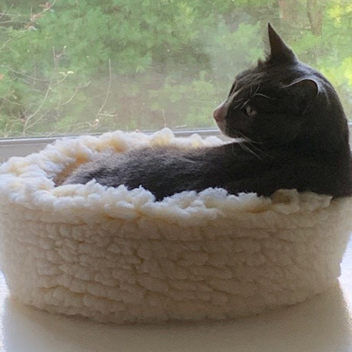 HuggleHounds HuggleFleece® HuggleSnuggler™ Cat & Dog Beds, Extra Small