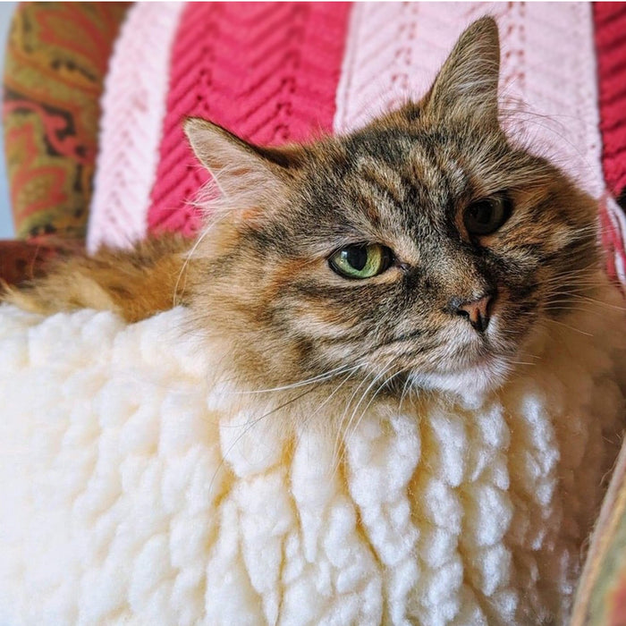 HuggleHounds HuggleFleece® HuggleSnuggler™ Cat & Dog Beds, Extra Small