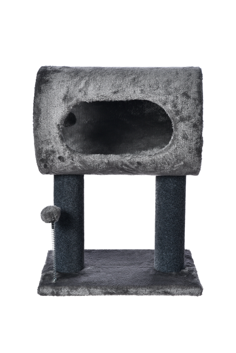 Max & Marlow Tunnel 2 Level Cat Tree w/ Toy - Image 2