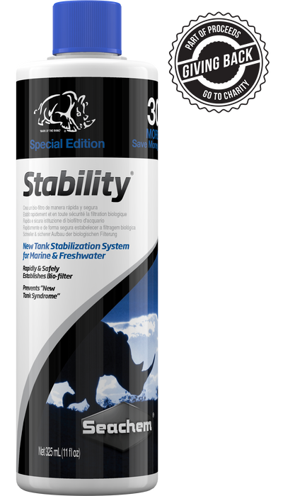 Seachem Laboratories Stability Biological Water Conditioner 325ml/11oz BONUS SIZE