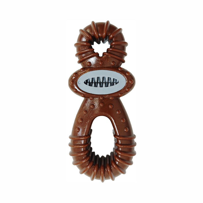 Bam-Bone Dental Dog Toy Pacfier Bison 5.5in