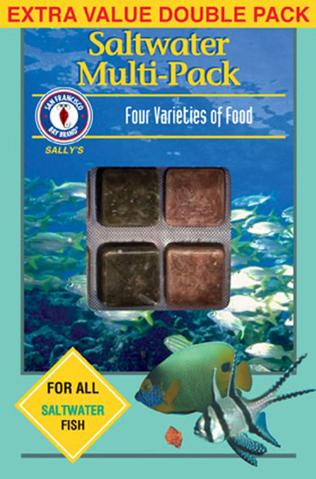 San Francisco Bay Brand Saltwater Multipack Frozen Fish Food 7 oz 48 Count